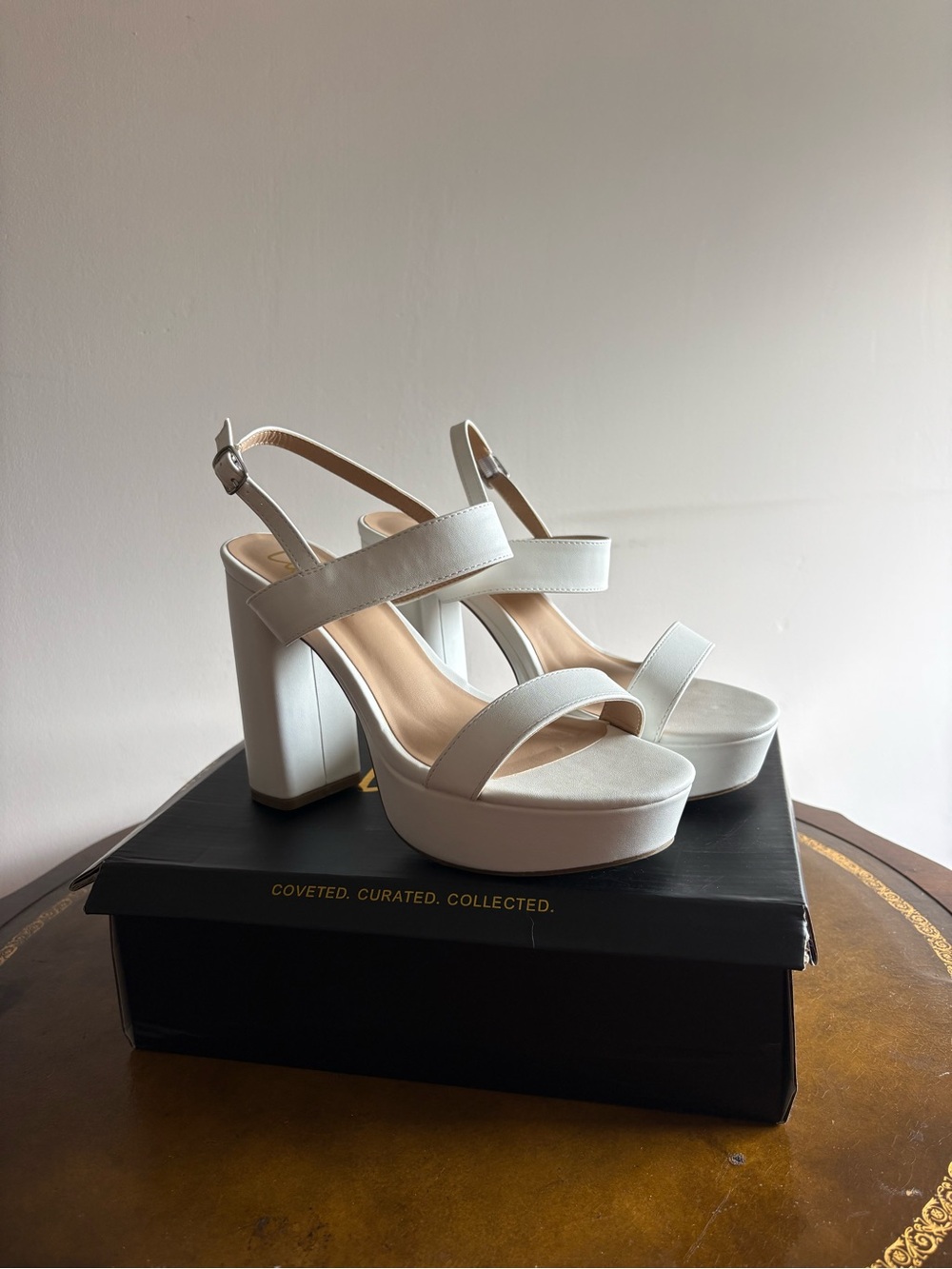 Lulu’s White Block-Heels